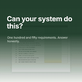 ERP Requirements list